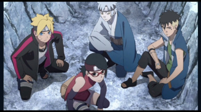 Boruto new team 7 vs Kara Inner boro (dub)