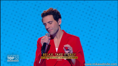 Mika - Relax (Take It Easy) - Les  40 ans du Top 50 - M6 - 27.02.2024